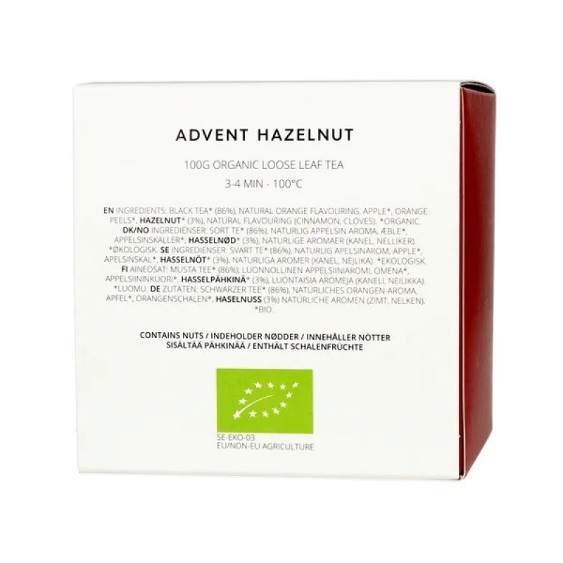 Loose black tea Advent Hazelnut 100g - Teministeriet