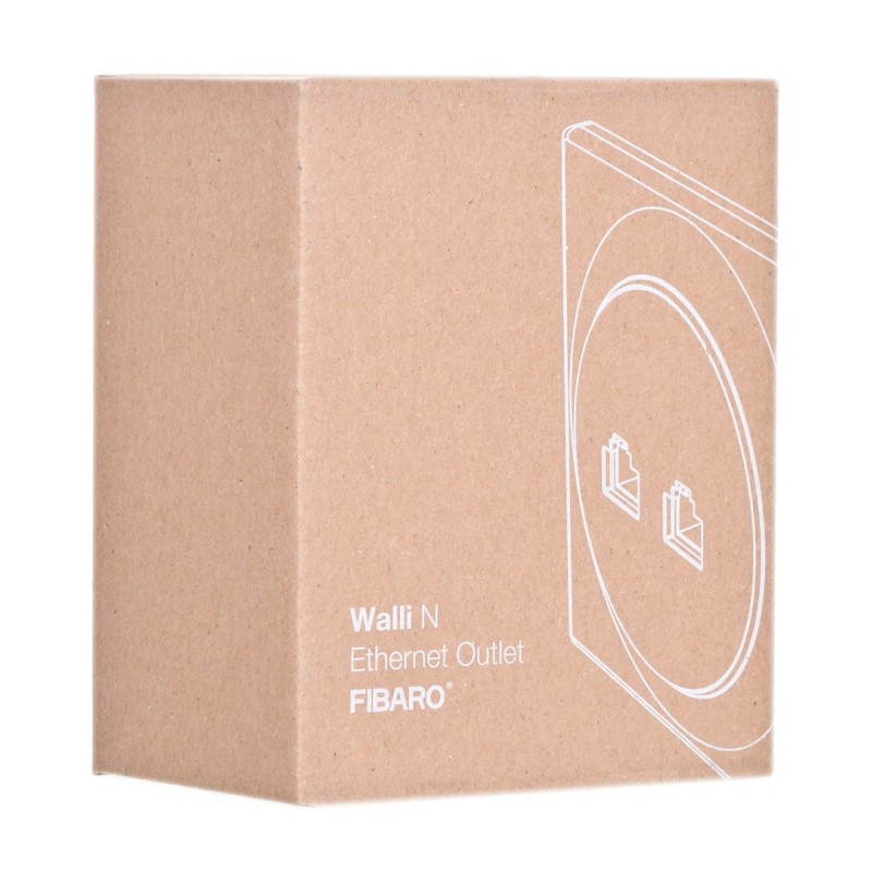 Fibaro Walli N socket-outlet 2 x RJ-45 White Fibaro Walli N socket-outlet 2 x RJ-45 White
