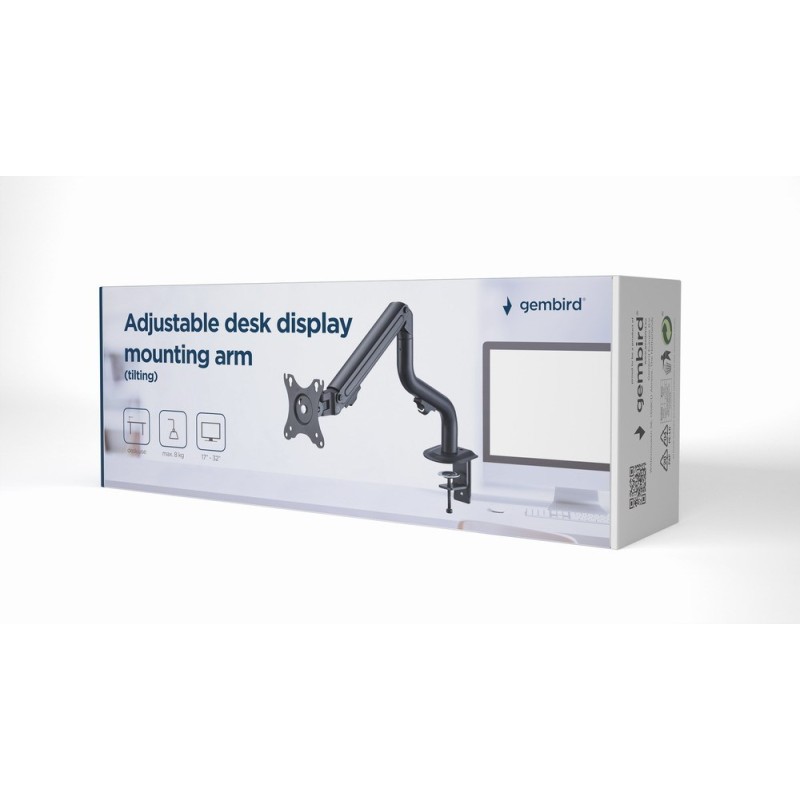 Gembird MA-DA1-02 Adjustable desk display mounting arm (tilting), 17”-32”, up to 8 kg Gembird MA-DA1-02 Adjustable desk display mounting arm (tilting), 17”-32”, up to 8 kg