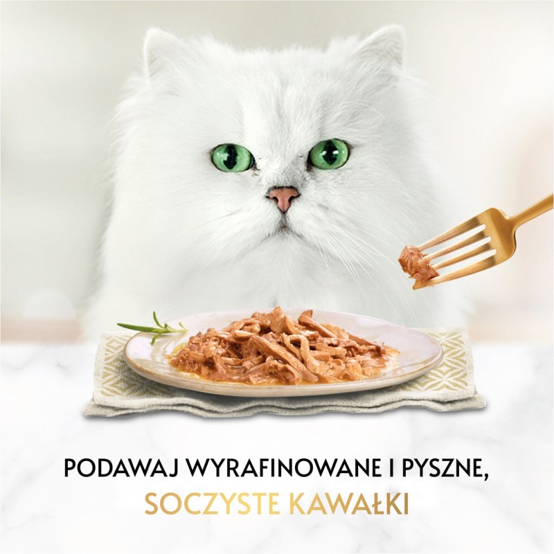 Tuf Tuf kawałki mięsne z rybą dla kota puszka 415g Tuf Tuf kawałki mięsne z rybą dla kota puszka 415g