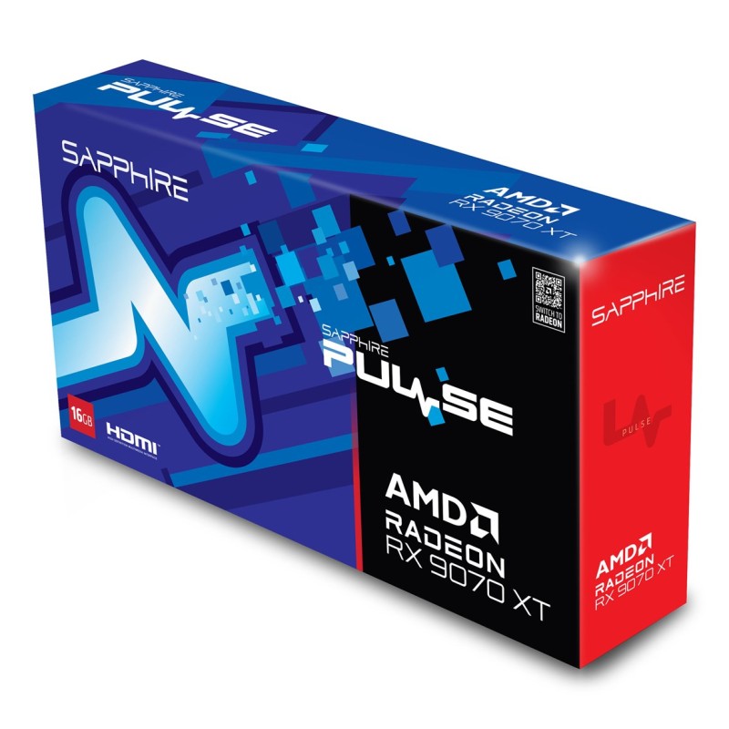 Sapphire PULSE Radeon RX 9070 XT AMD 16 GB GDDR6 Sapphire PULSE Radeon RX 9070 XT AMD 16 GB GDDR6