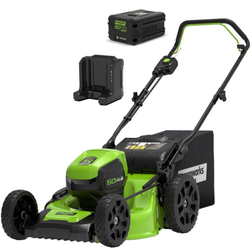 Cordless mower 60V 4Ah 46 cm Greenworks GD60LM46HPK4 - 2502807UB Cordless mower 60V 4Ah 46 cm Greenworks GD60LM46HPK4 - 2502807UB