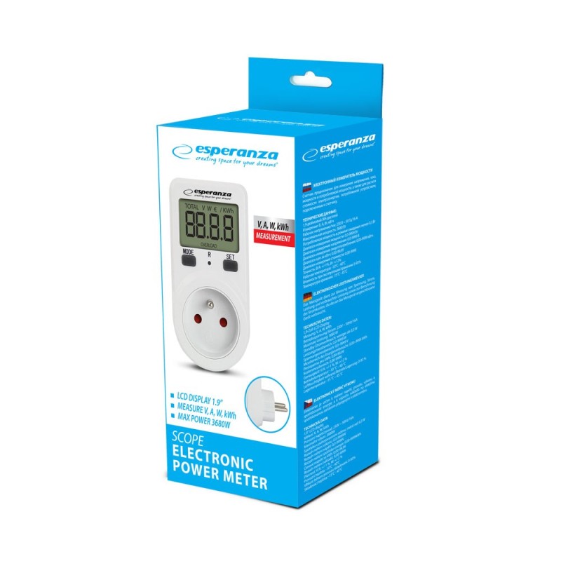 Esperanza ELA102 Electronic power consumption meter Esperanza ELA102 Electronic power consumption meter