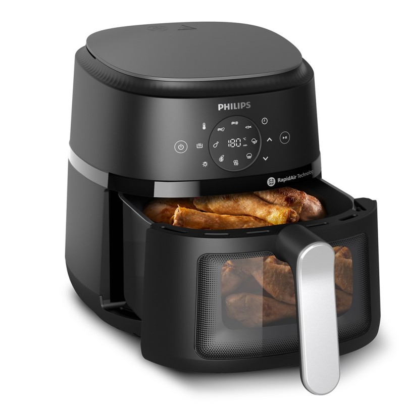 Philips 2000 series NA221/00 fryer Single 4.2 L Stand-alone 1500 W Hot air fryer Black, Silver Philips 2000 series NA221/00 fryer Single 4.2 L Stand-alone 1500 W Hot air fryer Black, Silver