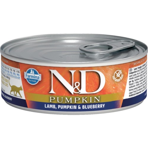 Farmina N&D Cat Lamb & Pumpkin & Blueberry  70g Farmina N&D Cat Lamb & Pumpkin & Blueberry  70g