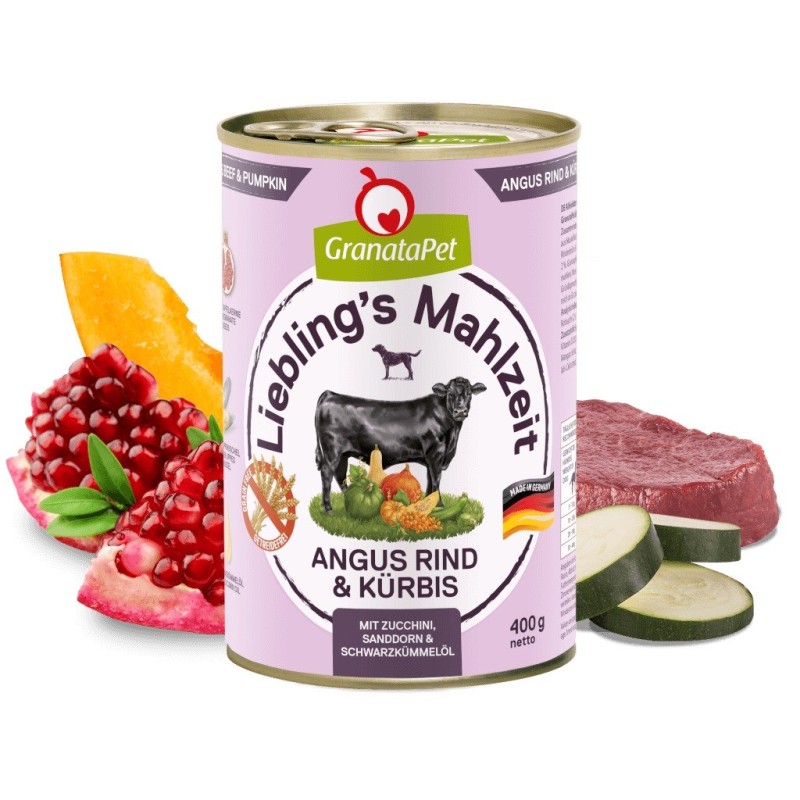GRANATAPET Liebling's Mahlzeit Angus beef & pumpkin - wet dog food - 800g GRANATAPET Liebling's Mahlzeit Angus beef & pumpkin - wet dog food - 800g