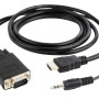 Gembird CC-DP-HDMI-5M DisplayPort to HDMI cable, 5m, black