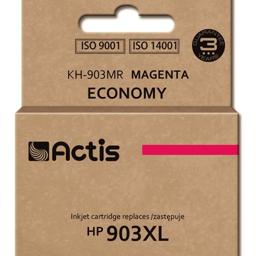 Actis KH-903MR ink (replacement for HP 903XL T6M07AE; Standard; 12 ml; magenta) - New Chip