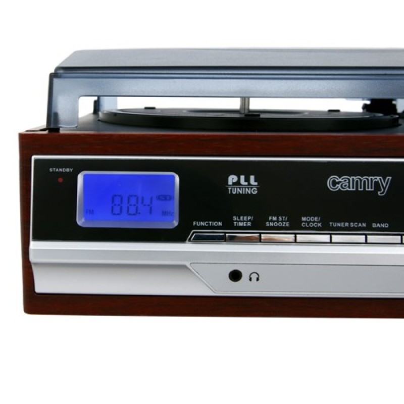 Camry Premium CR1113 Belt-drive audio turntable Black, Chrome, Wood Semi Automatic Camry Premium CR1113 Belt-drive audio turntable Black, Chrome, Wood Semi Automatic