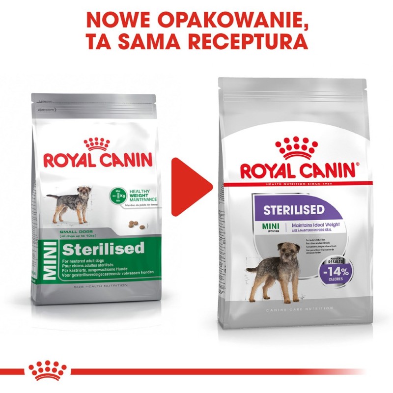 Royal Canin CCN MINI STERILISED - dry food for adult dogs - 8kg Royal Canin CCN MINI STERILISED - dry food for adult dogs - 8kg