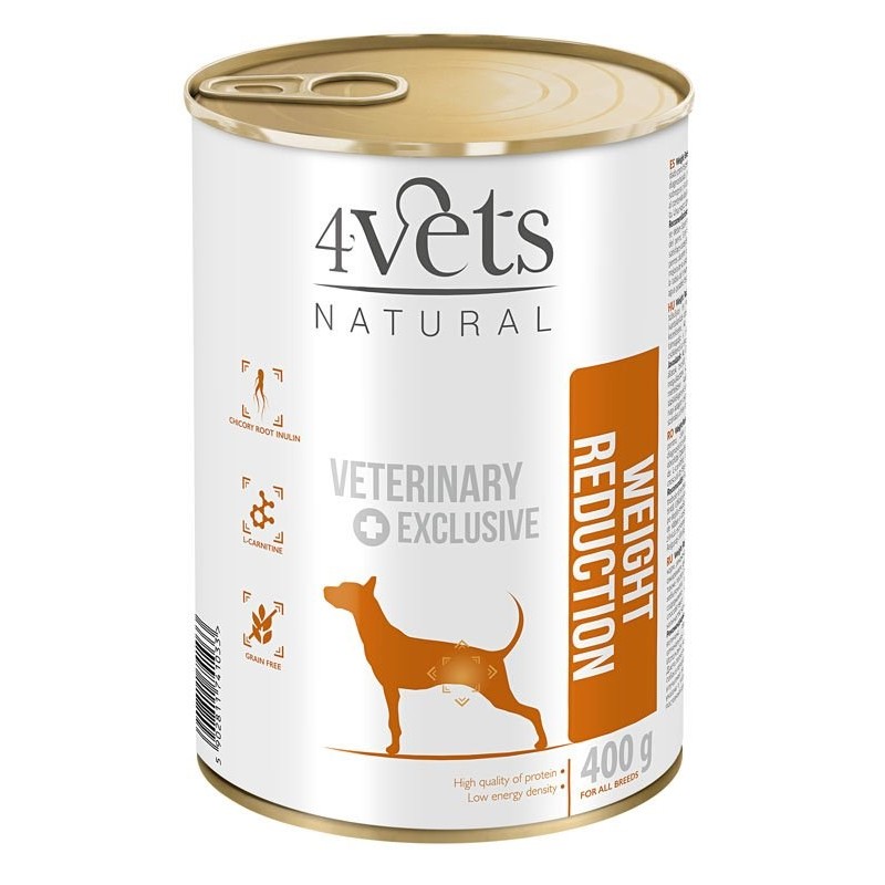 4VETS Natural Weight Reduction Dog - wet dog food - 400 g