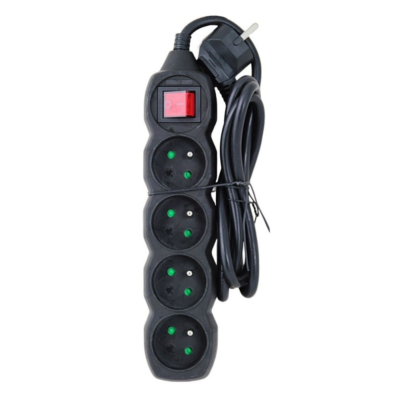 Esperanza ELK212K Power strip 4GN/1,5M Black Esperanza ELK212K Power strip 4GN/1,5M Black