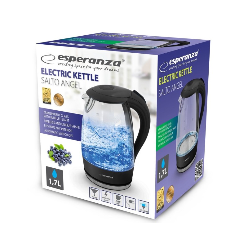 Esperanza EKK011K Electric kettle 1.7 L Black, Multicolor 2200 W Esperanza EKK011K Electric kettle 1.7 L Black, Multicolor 2200 W