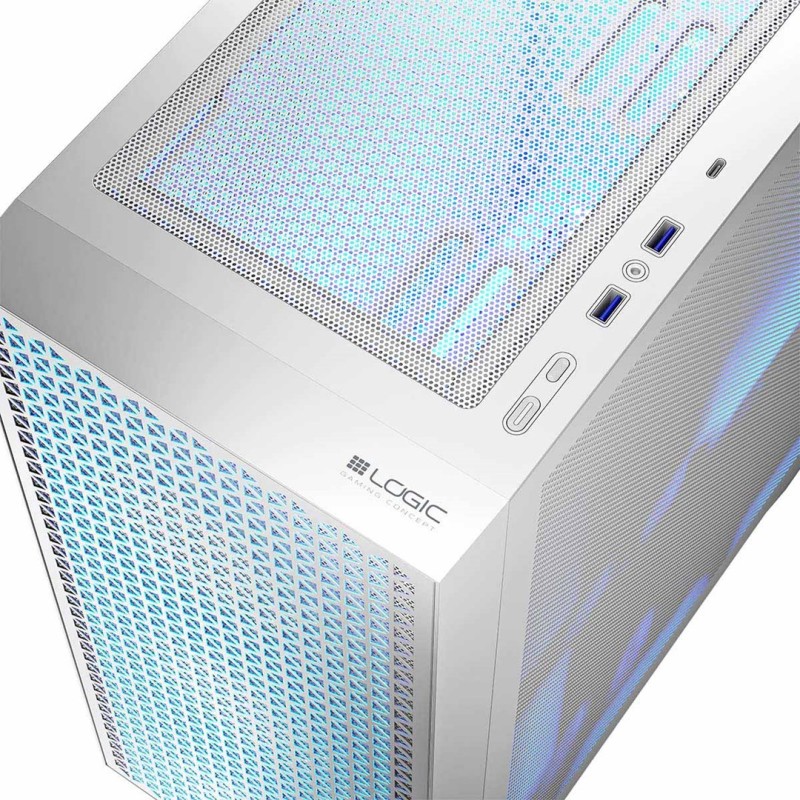 Logic DART PRO ARGB MIDI USB-C PC Case White Logic DART PRO ARGB MIDI USB-C PC Case White