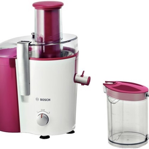 Bosch MES25C0 juice maker Centrifugal juicer 700 W Cherry (fruit), Transparent, White