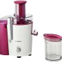 Bosch MES25C0 juice maker Centrifugal juicer 700 W Cherry (fruit), Transparent, White