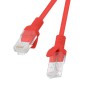 PATCHCORD KAT.5E UTP 3M CZERWONY FLUKE PASSED LANBERG 10-PACK