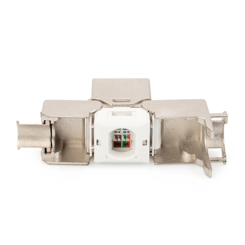 Digitus CAT 6A Keystone module, shielded, tool-free mounting connection Digitus CAT 6A Keystone module, shielded, tool-free mounting connection
