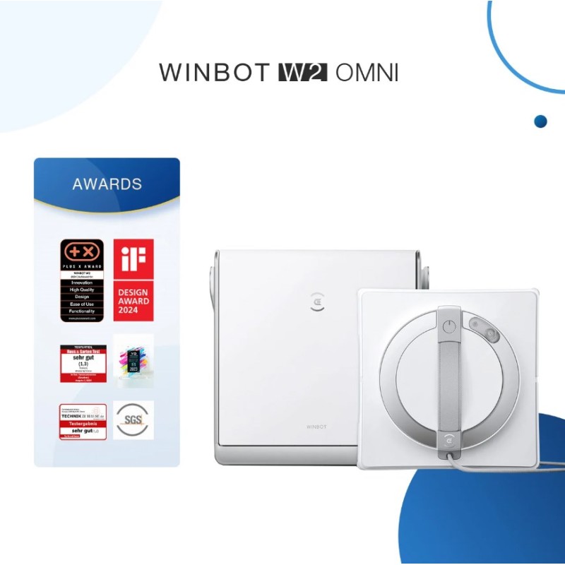 Ecovacs Winbot W2 OMNI window cleaning robot (white) Ecovacs Winbot W2 OMNI window cleaning robot (white)