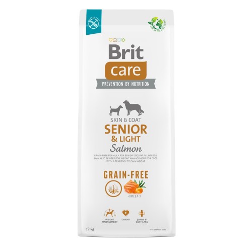 BRIT Care Senior&Light Salmon - dry dog food - 12 kg BRIT Care Senior&Light Salmon - dry dog food - 12 kg