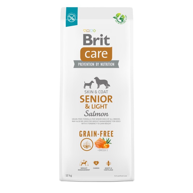 BRIT Care Senior&Light Salmon - dry dog food - 12 kg BRIT Care Senior&Light Salmon - dry dog food - 12 kg
