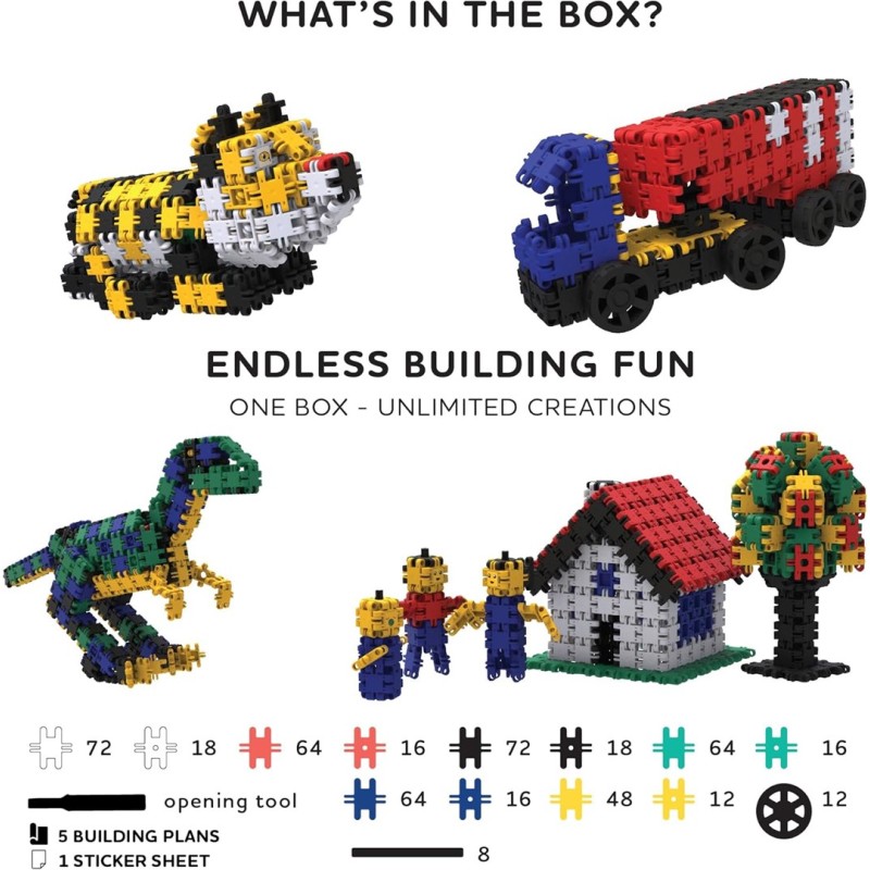 Building blocks Nano Clics - Creative builders - 500 elements (NC003) Building blocks Nano Clics - Creative builders - 500 elements (NC003)