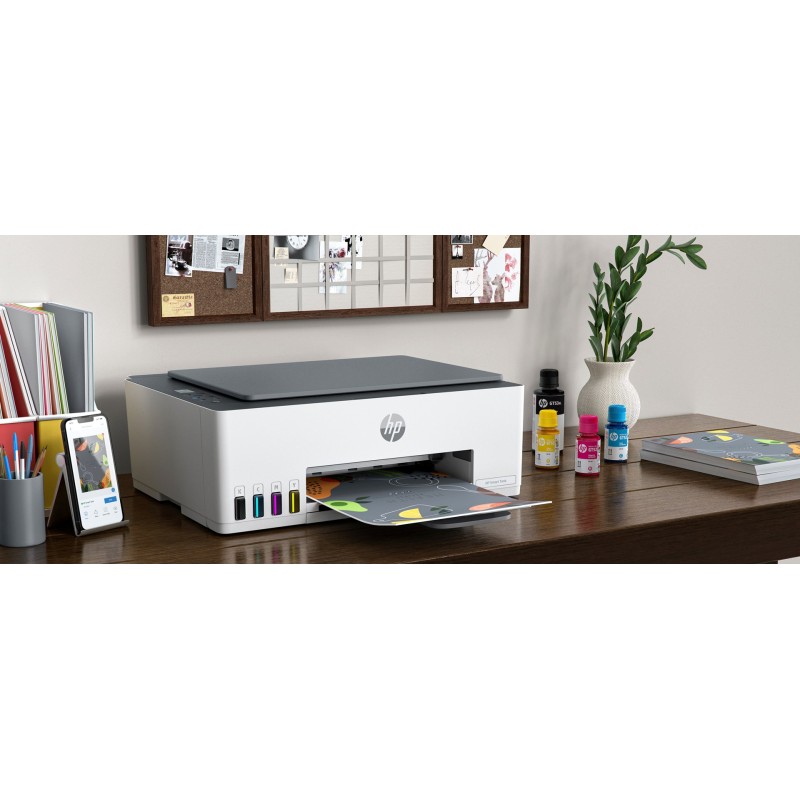 HP Smart Tank 580 All-in-One Printer, Home and home office, Print, copy, scan, Wireless; High-volume printer tank; Print from phone or tablet; Scan to PDF HP Smart Tank 580 All-in-One Printer, Home and home office, Print, copy, scan, Wireless; High-volume printer tank; Print from phone or tablet; Scan to PDF