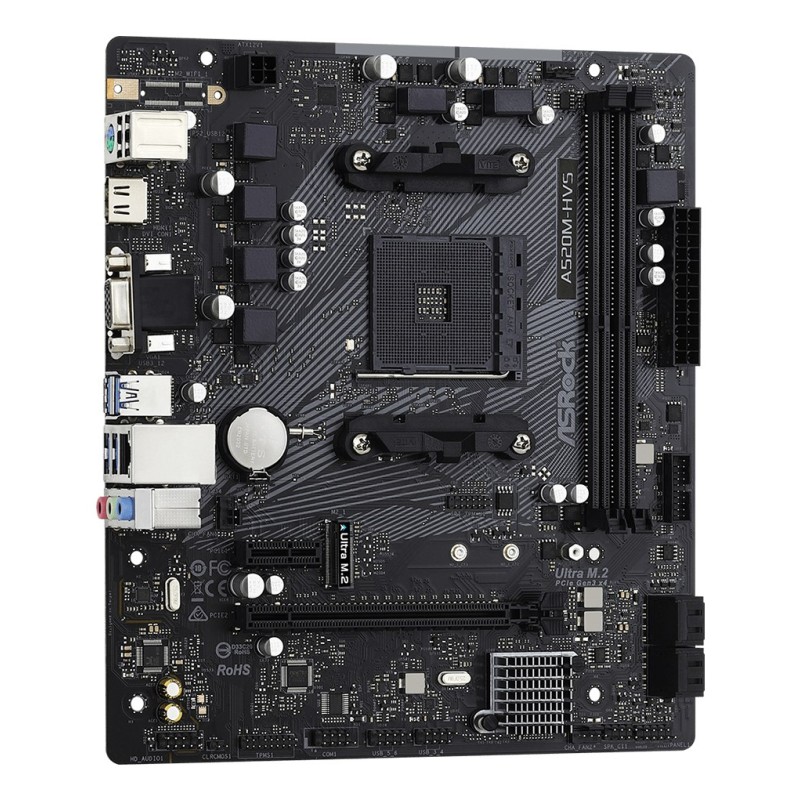 Asrock A520M-HVS AMD A520 Socket AM4 micro ATX Asrock A520M-HVS AMD A520 Socket AM4 micro ATX