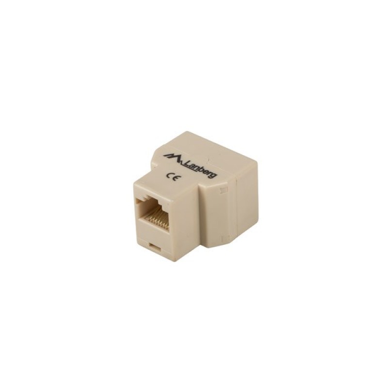 Lanberg AD-RJ45-2RJ45-OU network splitter Beige Lanberg AD-RJ45-2RJ45-OU network splitter Beige