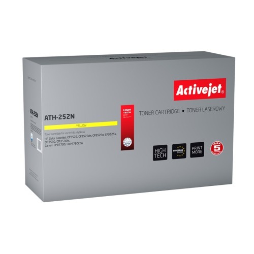 Activejet ATH-252N Toner (replacement for HP 504A CE252A, Canon CRG-723Y; Supreme; 7000 pages; yellow) Activejet ATH-252N Toner (replacement for HP 504A CE252A, Canon CRG-723Y; Supreme; 7000 pages; yellow)