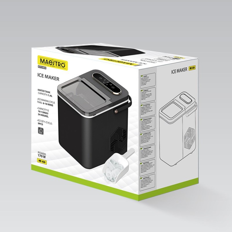Ice maker MAESTRO MR-820 Black