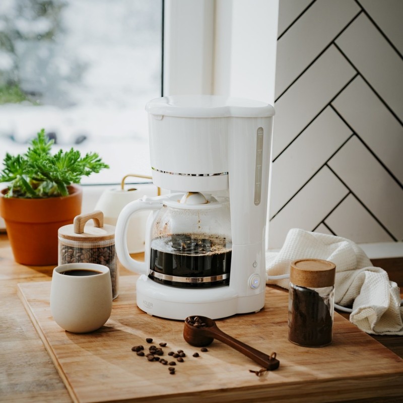 Adler AD 4383w Drip coffee maker for ground coffee 1.5 L white