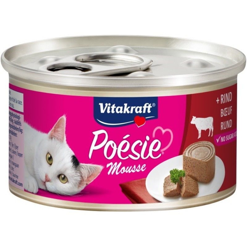 VITAKRAFT Poésie Mousse Beef - wet cat food - 85g