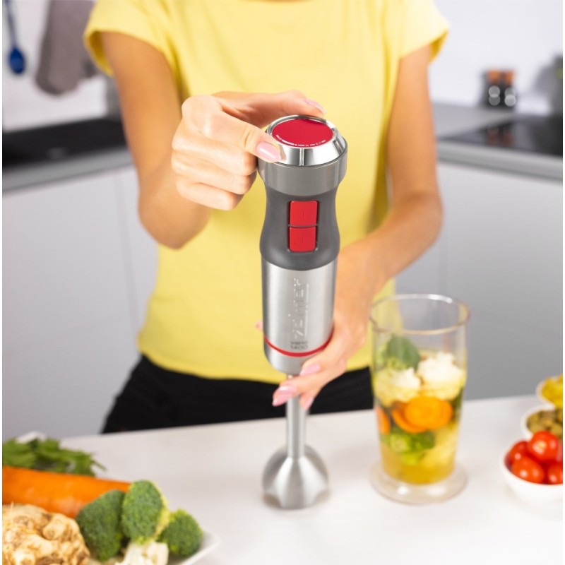 Zelmer ZHB4650 VARIO 0.7 L Immersion blender 1400 W Metallic, Red Zelmer ZHB4650 VARIO 0.7 L Immersion blender 1400 W Metallic, Red