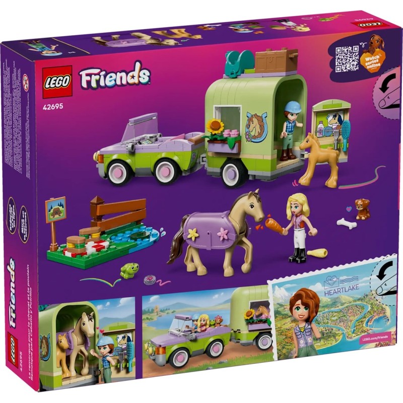 LEGO FRIENDS 42695 Horse and Baby Foal Trailer