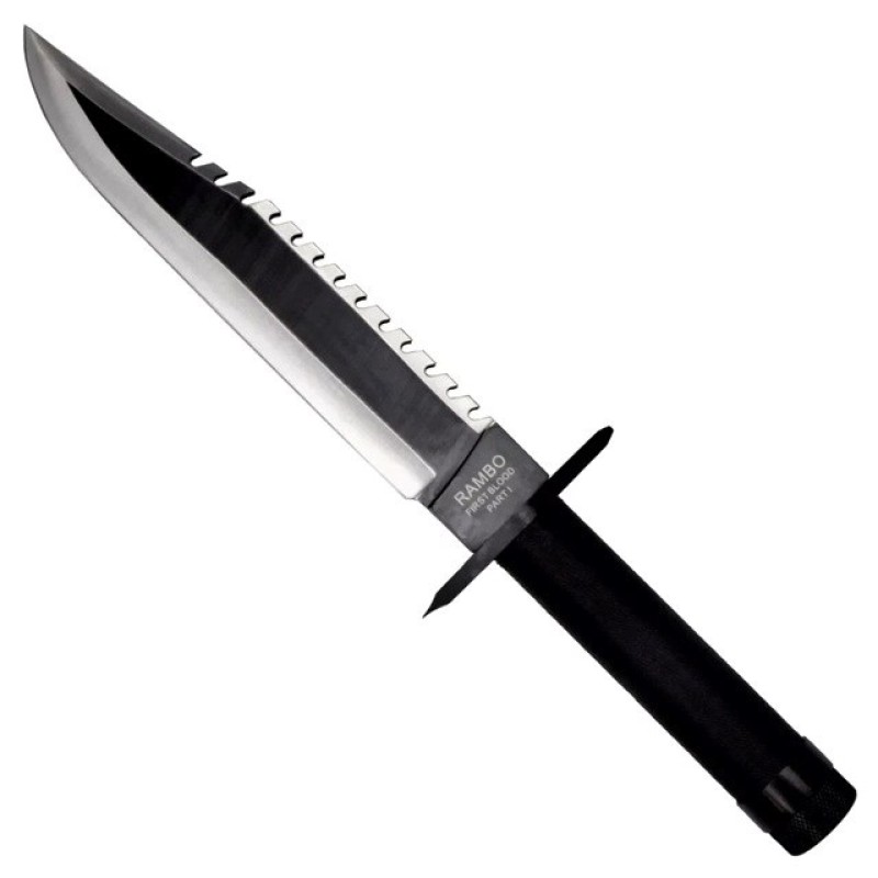 Cinema Classic Rambo I Large knife with leather scabbard CC-H1 360 mm Black Cinema Classic Rambo I Large knife with leather scabbard CC-H1 360 mm Black