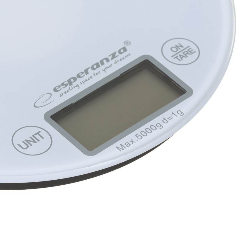 Esperanza EKS003W Electronic Kitchen Scale White Round Esperanza EKS003W Electronic Kitchen Scale White Round