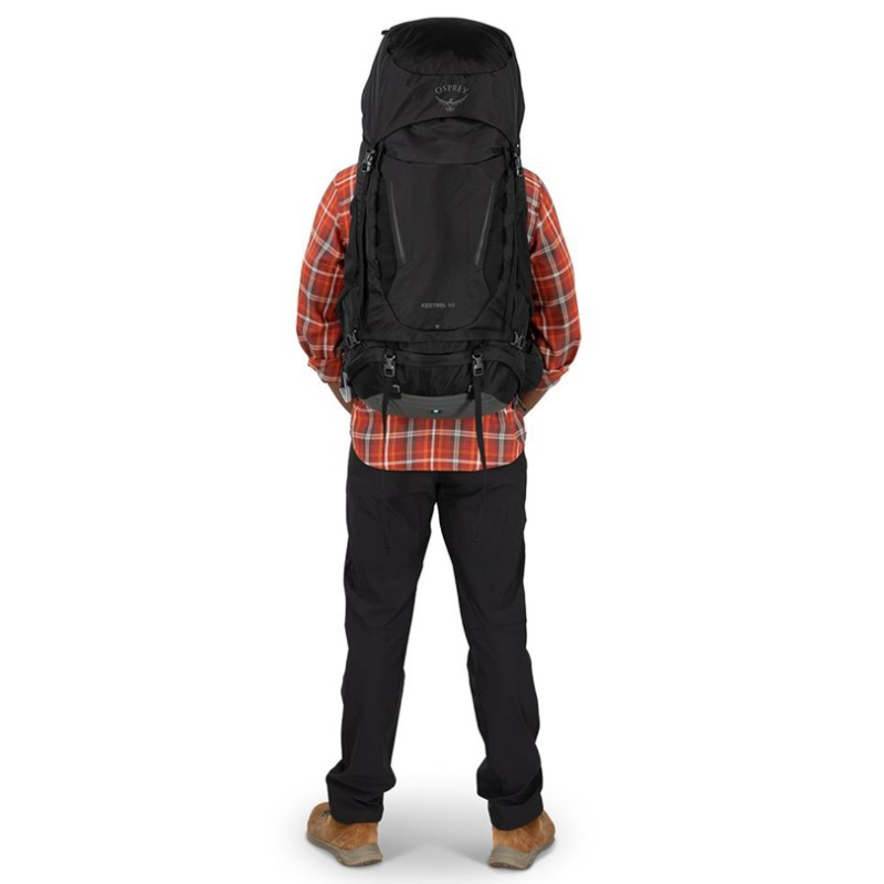 Trekking Backpack Osprey Kestrel 68 Black L/XL Trekking Backpack Osprey Kestrel 68 Black L/XL