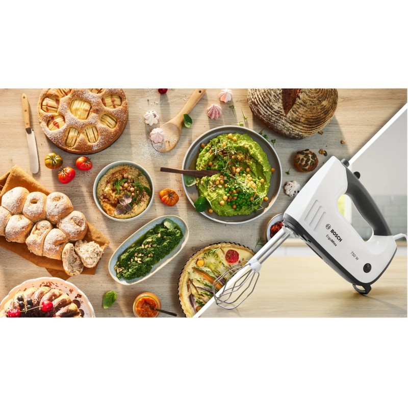 Bosch MFQ37470 Hand mixer 750 W Black, White Bosch MFQ37470 Hand mixer 750 W Black, White