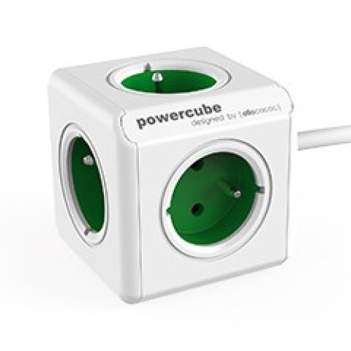 Allocacoc PowerCube Extended Type E power extension 1.5 m 5 AC outlet(s) Indoor Green