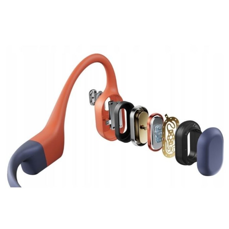 Shokz OpenSwim Pro Red wireless bone conduction headphones