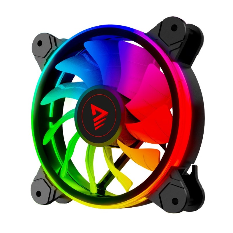 SAVIO FAN-01 4-pack 120mm ARGB fan including controller and remote control SAVIO FAN-01 4-pack 120mm ARGB fan including controller and remote control