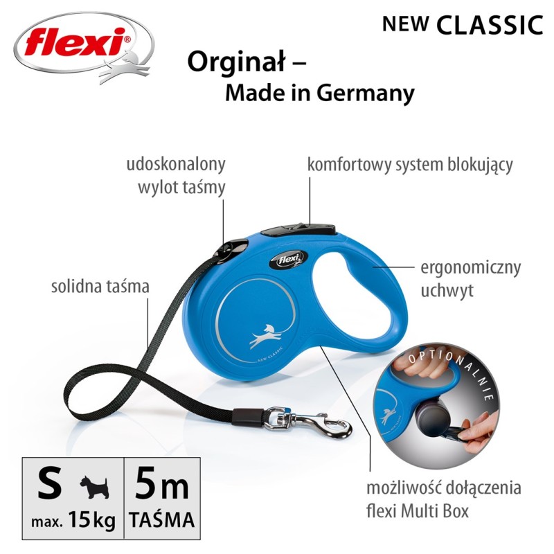 Flexi New Classic Dog Retractable lead 5 m Flexi New Classic Dog Retractable lead 5 m