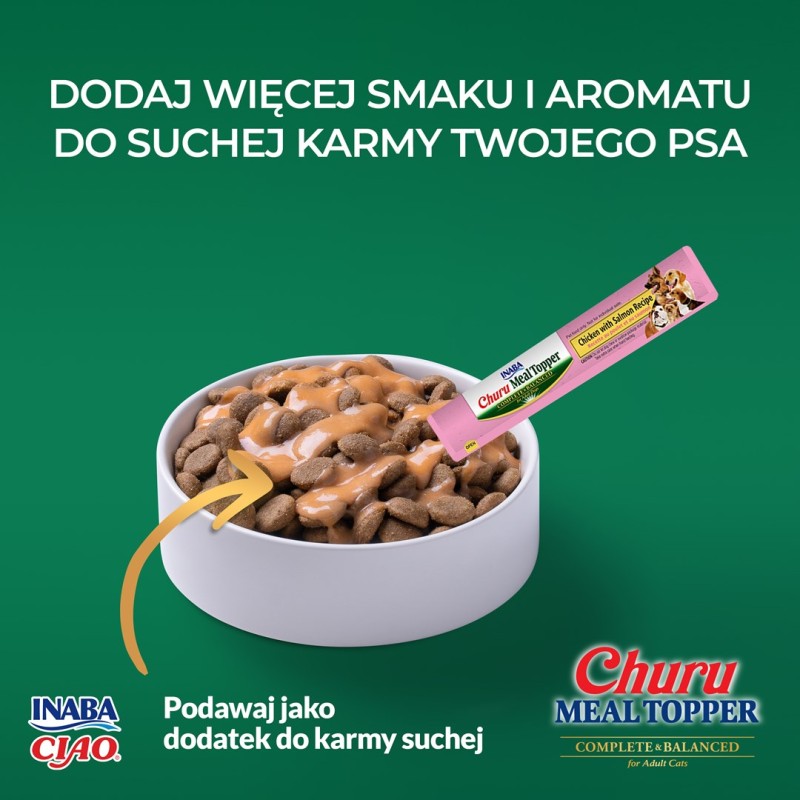 INABA Churu Meal Topper Chicken with salmon - dog treat - 4 x 14g INABA Churu Meal Topper Chicken with salmon - dog treat - 4 x 14g