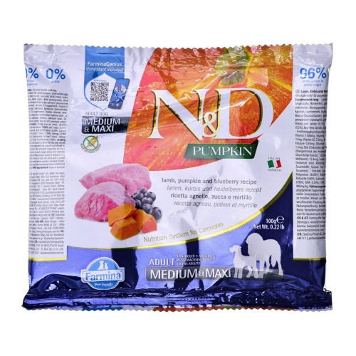 FARMINA Pumpkin N&D Lamb&Blueberry Adult Medium & Maxi - dry dog food - 100g