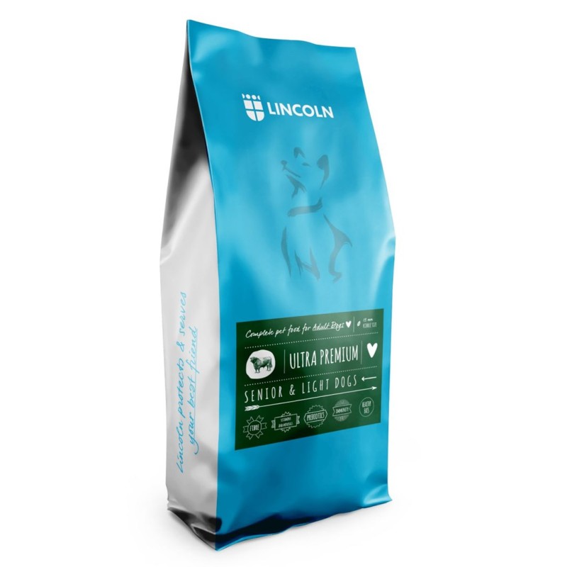 LINCOLN Ultra premium Senior  Beef with rice - dry dog food - 12kg