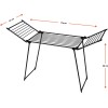 AMALFI foldable laundry drying rack, black AMALFI foldable laundry drying rack, black