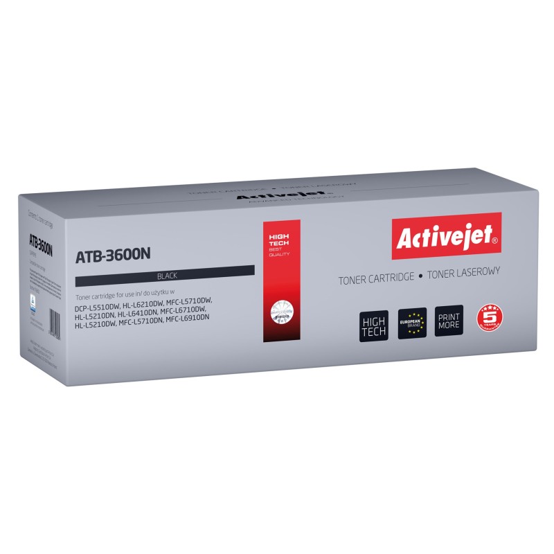 Activejet ATB-3600N Toner for Brother printers; Replacement Brother TN3600; Supreme; 3000 pages; black) Activejet ATB-3600N Toner for Brother printers; Replacement Brother TN3600; Supreme; 3000 pages; black)