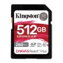 Kingston Technology 512GB Canvas React Plus SDXC UHS-II 280R/150W U3 V60 for Full HD/4K