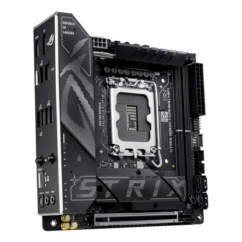 ASUS ROG STRIX B860-I GAMING WIFI Intel B860 LGA 1851 (Socket V1) mini ITX ASUS ROG STRIX B860-I GAMING WIFI Intel B860 LGA 1851 (Socket V1) mini ITX